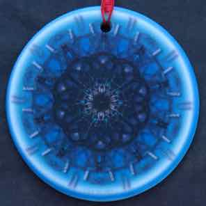 ROUND CERAMIC
ORNAMENT 
TURQUOISE 2